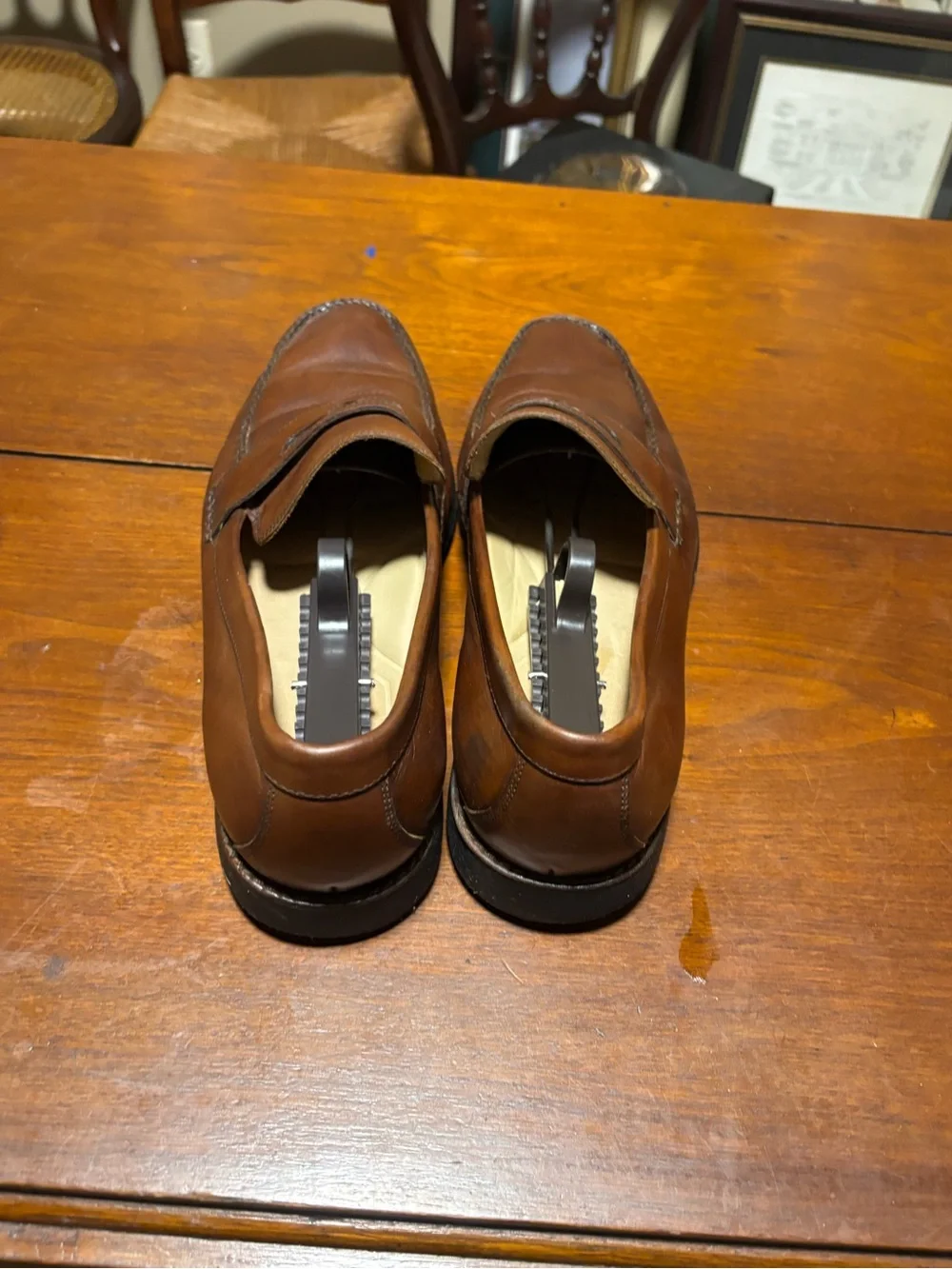 Johnston & Murphy Men’s Tan Leather Penny Loafers Size 10M Style 20-7796